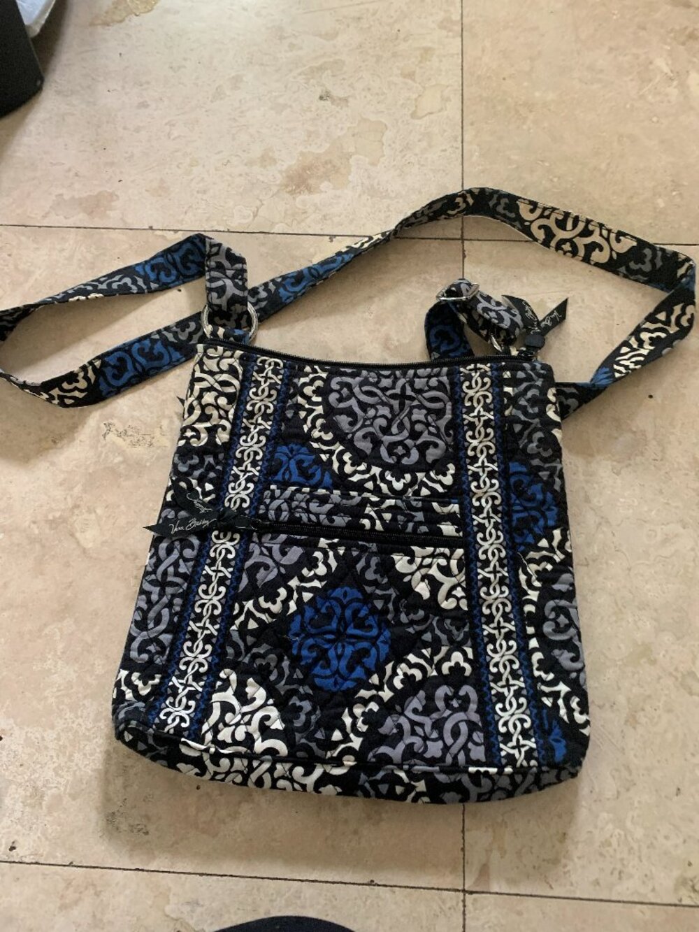 Vera Bradley Cross Body Bag Canterbury Colbalt